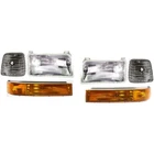 Headlight Kit 1992-1996 Ford F-150 Driver And Passenger Side With Bulbs New. Price: $91.22.