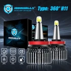 Ironwalls 360 H8 H9 H11 Led Headlight Kit Low Beam White Bulbs 1000000LM New. Price: $65.98.