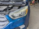 Used Left Headlight Assembly Fits: 2017 Ford Escape Halogen W/led Accent Blacked. Price: $175.00.