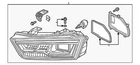 Genuine Audi Headlamp Assembly 8U0-941-774-B New. Price: $2780.35.