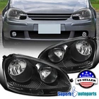 Fits 2005-2010 Vw Volkswagen Golf Rabbit Jetta Black Oem Halogen Headlights New. Price: $122.98.