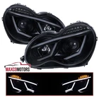 Smoke Projector Headlights Fits 2001-2007 Mercedes Benz W203 C230 C240 Led Strip New. Price: $262.49.