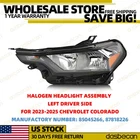 Left Driver Side Halogen Headlight Assembly For 2023-2025 Chevrolet Colorado New. Price: $58.90.