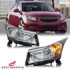 Pair Black Headlights For 2011-2015 Chevy Cruze Sedan 4-DOOR Headlamps New. Price: $100.89.