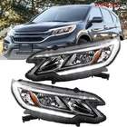For Honda Cr-v 2015-2016 Headlights Halogen W/led Drl Clear Set Right&left Side New. Price: $133.51.