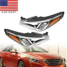 Chrome Halogen Headlight Headlamp Assembly For 2015 -2017 Hyundai Sonata Pair New. Price: $121.72.