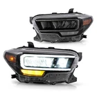 Pair Fit 2016-2023 Toyota Tacoma Led Drl Reflector Headlights Vland Front Lamps New. Price: $323.99.