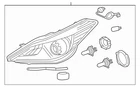 Genuine Hyundai Azera 2012-2017 Front Headlamp Assembly Rh=passeng, 92102-3V020 New. Price: $1274.95.