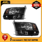 Headlight Assembly For 2011-2021 2019-2023 Ram 1500/CLASSIC Black/amber Halogen New. Price: $88.99.