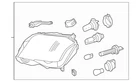 Mercedes Benz Glk 350 250 2013-2015 Right Composite Assembly 2048204239 New. Price: $669.98.