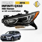 Hid Headlight For 2016-2019 Infiniti QX60 W/afs W/o Bulb Ballast Left Side New. Price: $299.00.