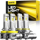Auxito H11 9005 6500K Led Headlight Bulbs Kit High Low Beam Super Bright Combo New. Price: $62.99.
