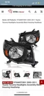 Fit For 2005-2011 Toyota Tacoma Black Headlights Headlamps Driver & Passenger New. Price: $44.80.