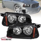 Black Headlights+signal Corner Lamps Fits 2006-2010 Dodge Charger Left+right New. Price: $92.49.