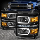 Led Drl+u Tube Bar For 14-15 Silverado Projector Headlight/lamps Black/amber New. Price: $231.19.