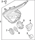 Genuine Kia Headlamp Assembly 92101-P1181 New. Price: $1453.79.