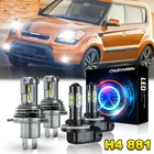 For Kia Soul 2010 2011 Combo H4+881 Led Headlight Fog Bulbs Kit White New. Price: $39.99.