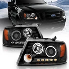 Anzo 111204 Black Projector Headlights With Halos Led Fit 04-08 Ford F-150 New. Price: $281.30.