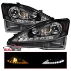 Black Projector Headlights Fits 2006-2010 Lexus IS250 IS350 Led Signal Strip L+r New. Price: $289.49.