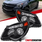 Fit 2010-2015 Chevy Equinox Lt Ls Black Headlights Halogen Lamps Left+right New. Price: $102.99.