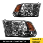 Headlights Assembly For 2009 2010 2011 2012 Dodge Ram 1500 2500 3500 Smoke Lens New. Price: $97.99.