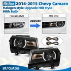 Halogen Upgrade Hid Style Headlight For 2014 2015 Chevy Camaro W/led Drl Pair New. Price: $328.99.