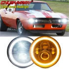 Pair 7" Inch Round Led Headlight For Chevy 1967-1981 Camaro 75-1980 C10 New. Price: $59.99.