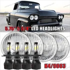 For Chevy 3100 Truck 1958 1959 5.75" Round Led Headlights High Low Beam New. Price: $99.99.