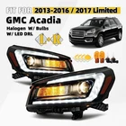 For 2013-2016 Gmc Acadia 2017 Limited Halogen Headlight W/led Drl Projector Pair New. Price: $210.00.