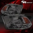 Pair Smoked Amber Headlight Lamp Lh+rh For 2009-2018 Dodge Ram 1500-3500 DS/J/2 New. Price: $91.95.