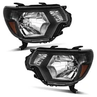 Weelmoto Headlights Assembly For 2012-2015 Toyota Tacoma Pickup Black Housing New. Price: $79.88.