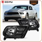 2PCS Pair Headlight Assembly 2010-2014 Ford Mustang Black Housing Left+right New. Price: $88.99.