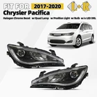 For 2017-2020 Chrysler Pacifica Halogen Headlight Chrome Bezel Left+right Pair New. Price: $229.98.