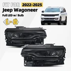 For 2022-2025 Jeep Wagoneer Full Led Black Headlight W/ Bulb Left & Right Pair New. Price: $707.99.