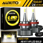 Auxito H11 H8 H9 Led Headlight Bulb 72W 16000LM Hi/low Beam 6500K Canbus Y13 Eoa New. Price: $40.84.