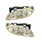Headlights Front Lamps Pair Set For 93-97 Pontiac Grand Left & Right New. Price: $103.00.