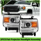 PAIR/2PCS Chrome Projector Headlight For Gmc Sierra 1500 Sle 4.3L V6 2014-2015 New. Price: $168.99.