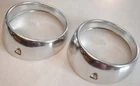 1960 Ford Galaxie Fairlane Right Inner/outer Headlight Bezel Trim Set (X2), Oem Used. Price: $77.50.