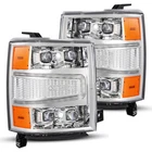 Led Projector Headlights Alpharex Nova For 14-15 Chevy Silverado Chrome Housing New. Price: $1230.25.