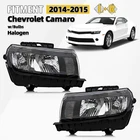 Pair Left+right Halogen Headlights For 2014 2015 Chevy Camaro Black With Bulbs New. Price: $155.99.