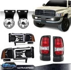 For 1994-2002 Dodge Ram 1500 2500 3500 Headlights/tail Lights/fog New. Price: $74.20.