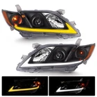 Pair Blk Headlights Switchback Sequential W/led Tube For 2007-2009 Toyota Camry New. Price: $189.59.