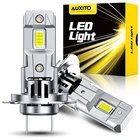 Auxito H7 Led Headlights Kit High Low Beam 200W 80000LM Super Bright 6500K White New. Price: $28.49.