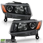 2014 2015 2016 Jeep Grand Cherokee Halogen Black Projector Headlights Headlamps New. Price: $126.99.
