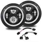 7 Inch Round Led Halo Headlights With Switchback Adapter For Amber Turn Signa... New. Price: $225.39.