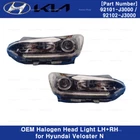 Genuine Oem Halogen Head Light Lamp Lh+rh 2P Set For Hyundai Veloster New. Price: $718.76.