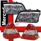 94-00 Mercedes Benz W202 C220 C230 C280 Chrome Headlights & Tail Combo New. Price: $252.95.