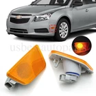 For Chevy Cruze 2011-2015 Front Bumper Reflector Side Marker Light Assembly Pair New. Price: $12.99.