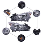 Headlight Set For 2014 2015 2016 Mazda 3 Sport Hatchback Sedan Pair With Bulb New. Price: $146.48.