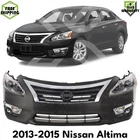 Front Bumper Cover Primed & Headlight Assembly Kit For 2013-2015 Nissan Altima New. Price: $450.00.